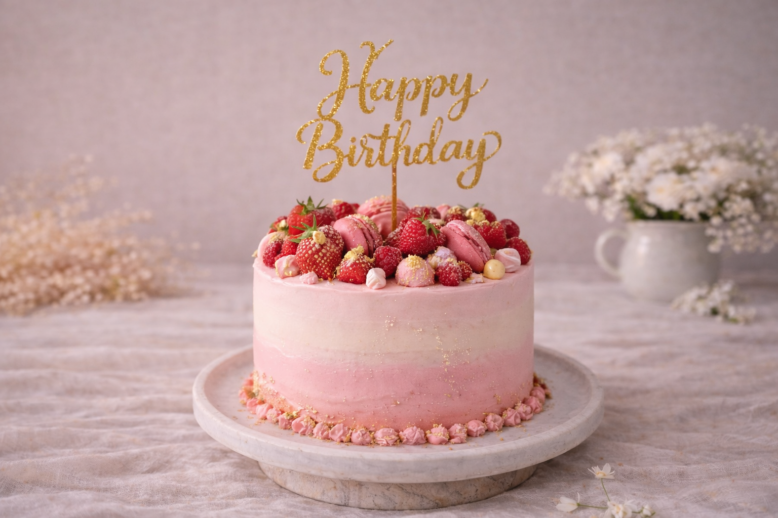 Vanilla Dream Birthday Cake