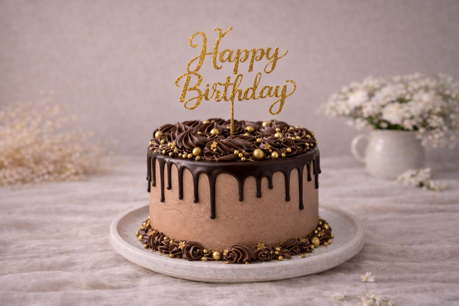 Rainbow Celebration Birthday Cake